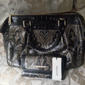 Brahmin purse and checkbook wallet set